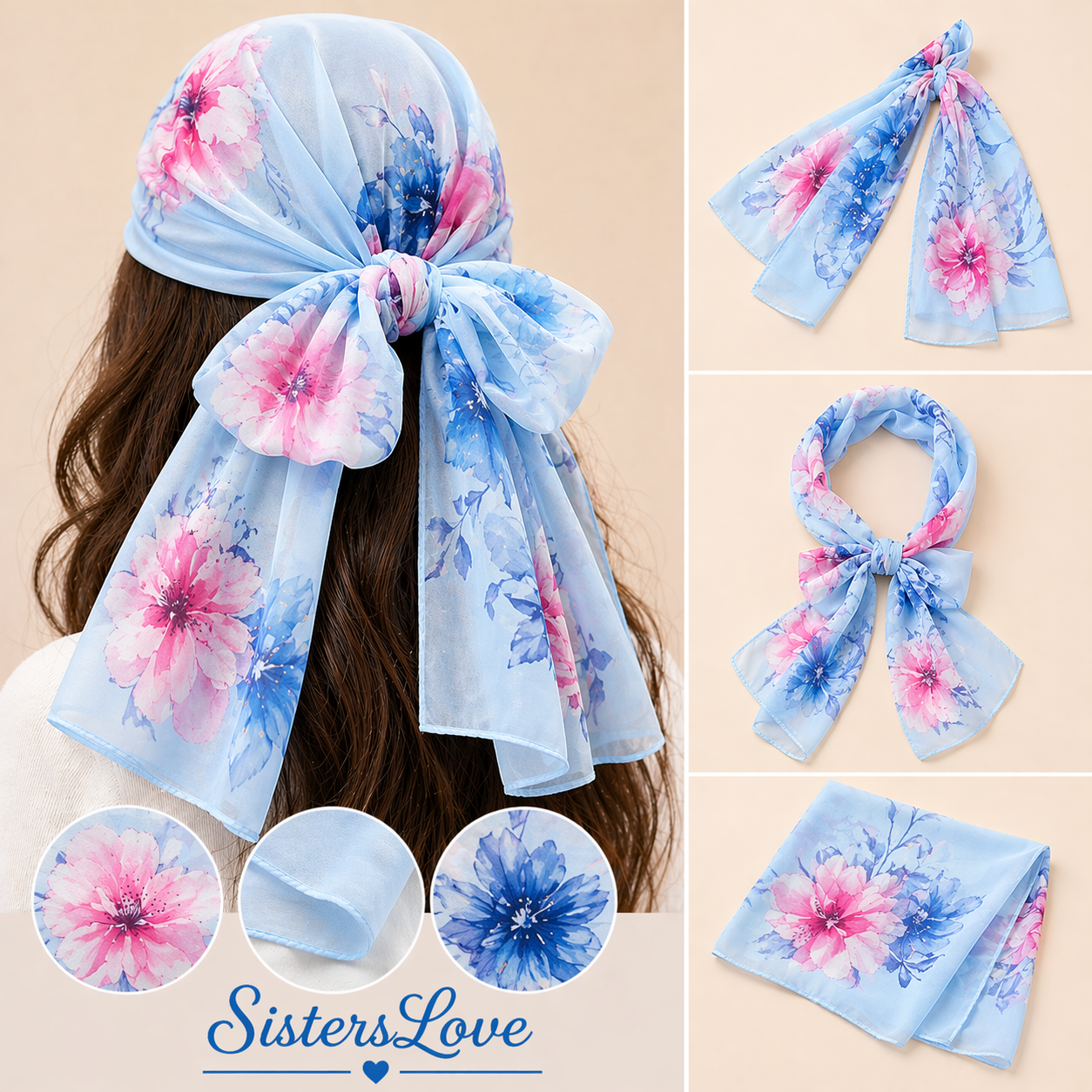 Foulard  bandan Aurora Bloom